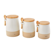 Load image into Gallery viewer, Stoneware Canister Set