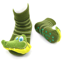 Load image into Gallery viewer, Boogie Toes Rattle Socks- Alligator Chic