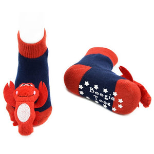 Boogie Toes Rattle Socks - Lobster