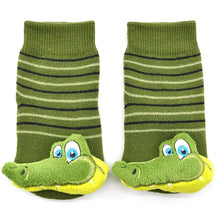 Load image into Gallery viewer, Boogie Toes Rattle Socks- Alligator Chic