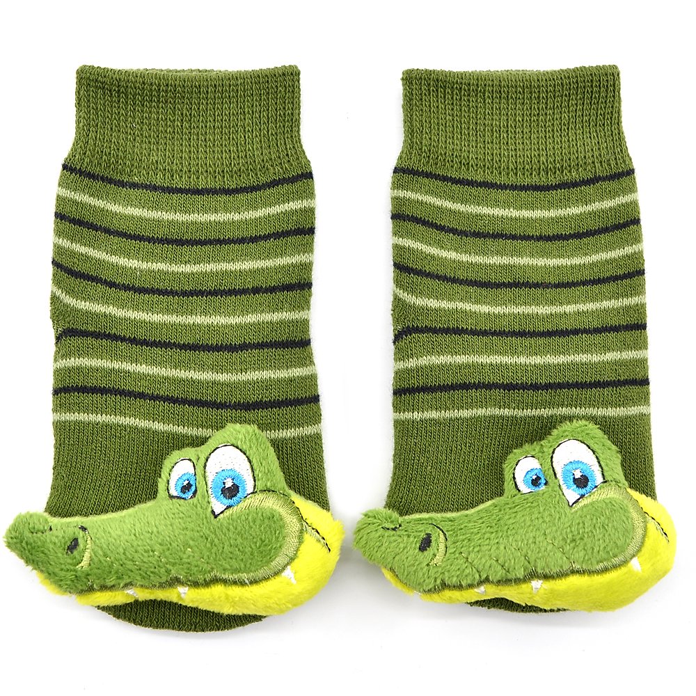 Boogie Toes Rattle Socks- Alligator Chic