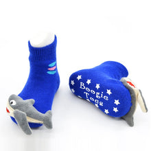 Load image into Gallery viewer, Boogie Toes Rattle Socks - Sharky