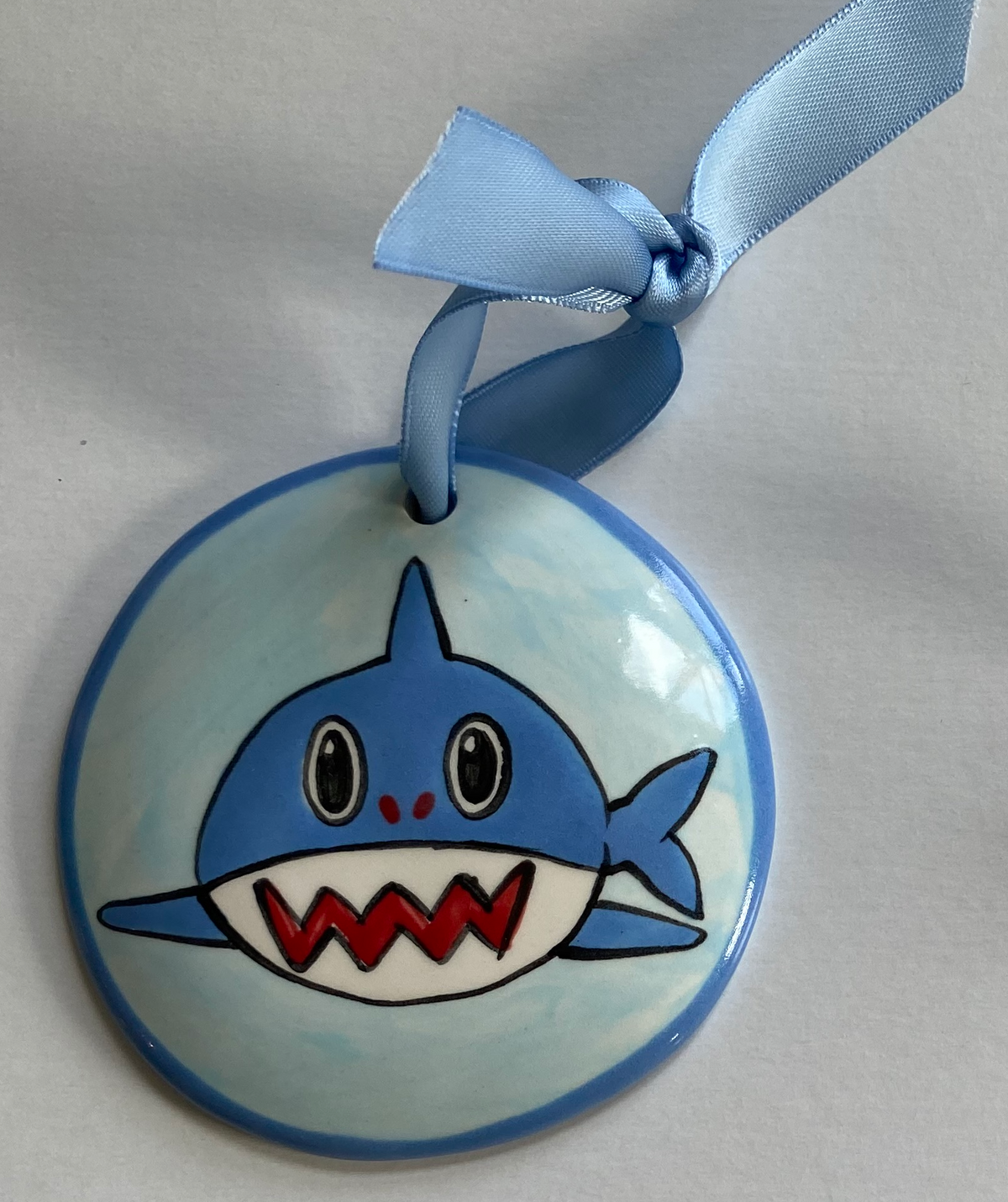 Shark Handpainted Ornament