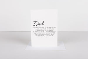 Letter to Dad Card
