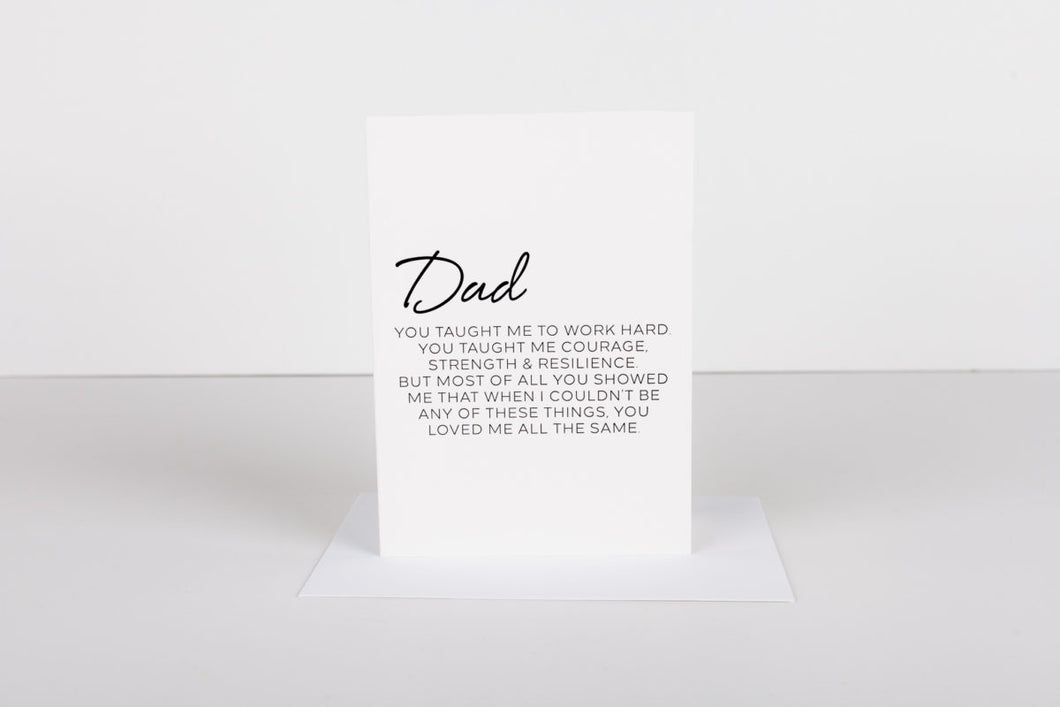 Letter to Dad Card