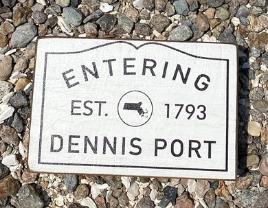 Entering Dennis Port XL Rustic Block