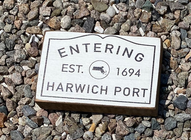 Entering Harwich Port XL Rustic Block