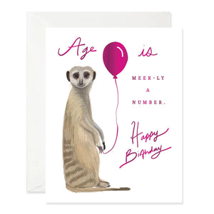 Meer-Ly A Number Birthday Card