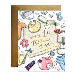 Mother's Day Card - 1st Mother's Day