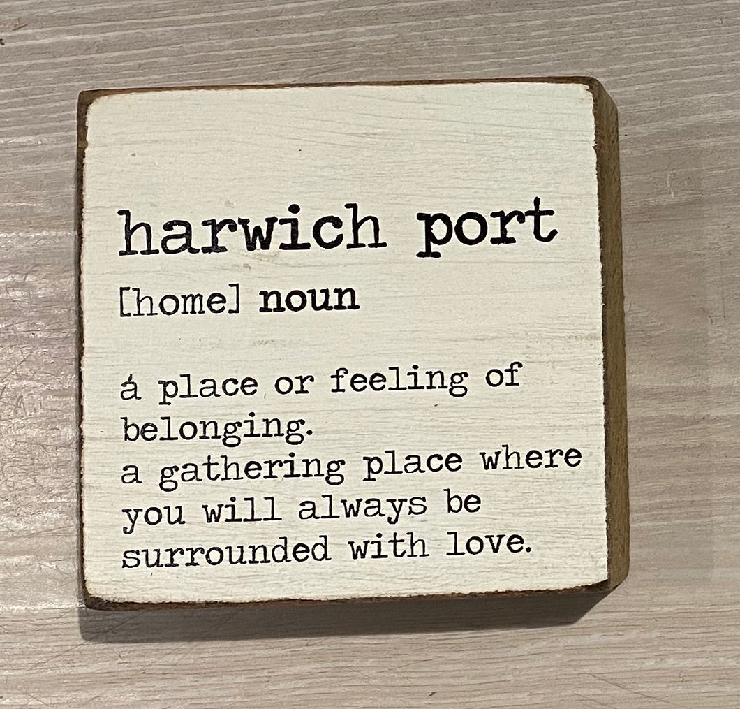 Harwich Port Definition Decorative Block