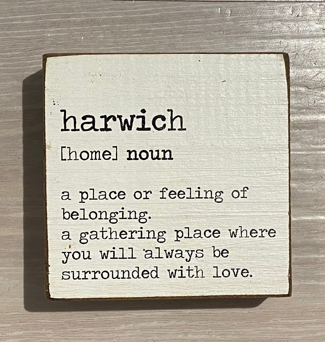 Harwich Definition Rustic Block