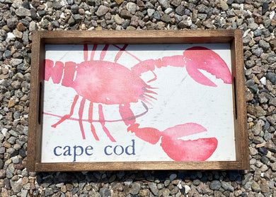 Cape Cod Lobster Wooden Serving Tray