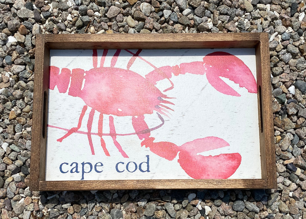 Cape Cod Lobster Wooden Serving Tray