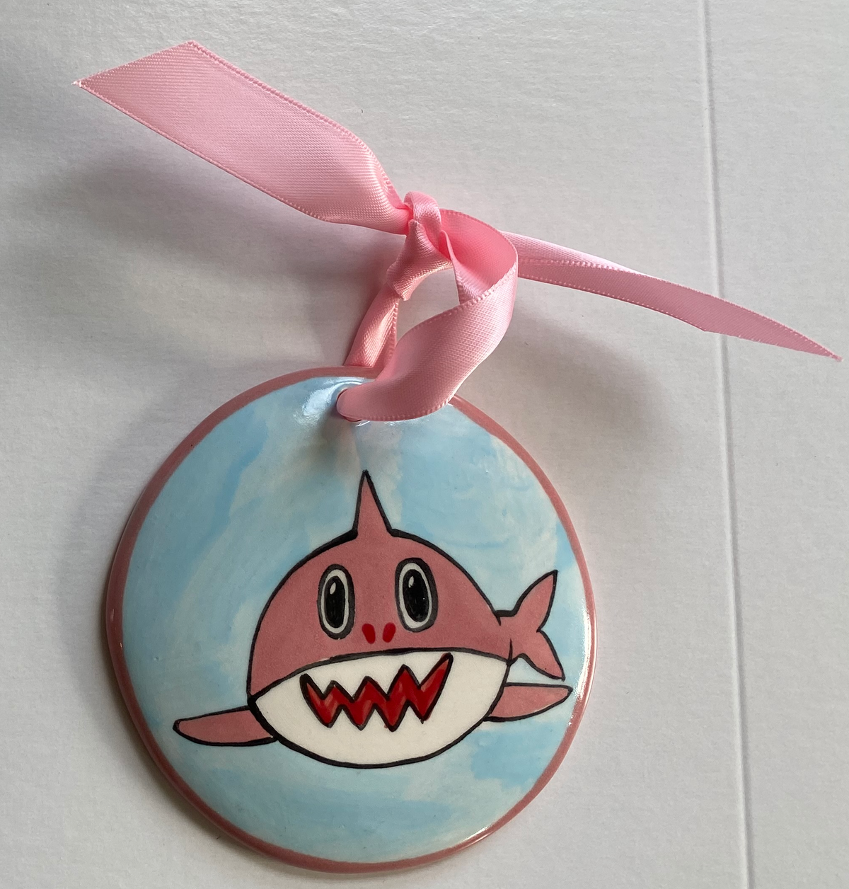 Shark Handpainted Ornament