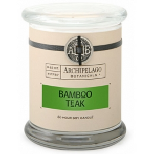 Bamboo Teak Jar Candle