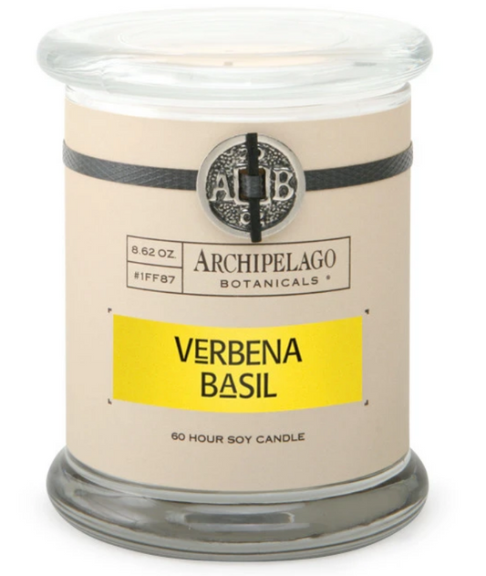 Verbena Basil Glass Jar Candle