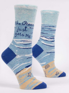 Ocean Just Gets Me Women's Crew Socks
