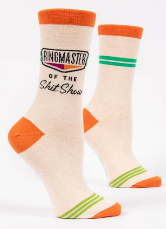 Ringmaster of the Shit Show Women's Crew Socks