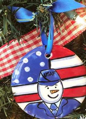 Air Force Handpainted Ornament