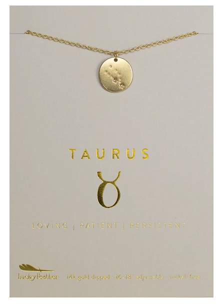 Taurus Zodiac Necklace