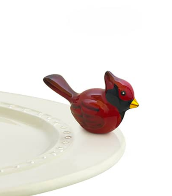 Winter Songbird Cardinal Nora Fleming Mini Attachment