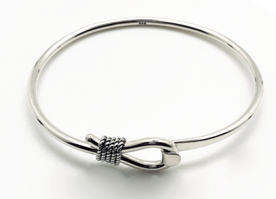 Wrapped Loop Sterling Bangle
