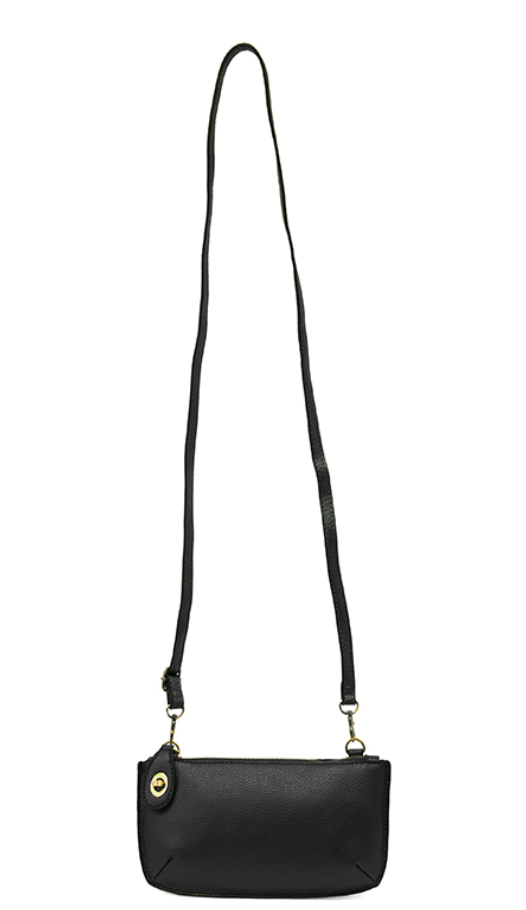 Mini Crossbody Wristlet Clutch - Black