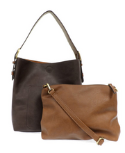 Load image into Gallery viewer, Classic Hobo Handbag - Turkish Coffee/Coffee