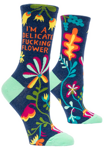 I'm A Delicate Fucking Flower Women's Crew Socks