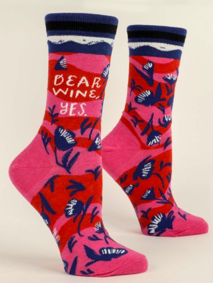Dear Wine, Yes. Women's Crew Socks