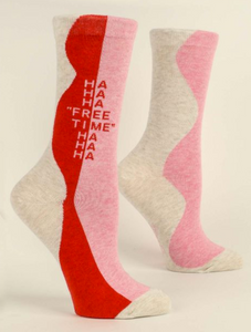 Ha Ha Ha Free Time" Ha Ha Ha Women's Crew Socks