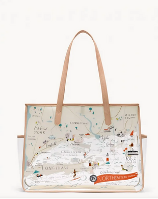 Northeastern Harbors Clear Beach Tote