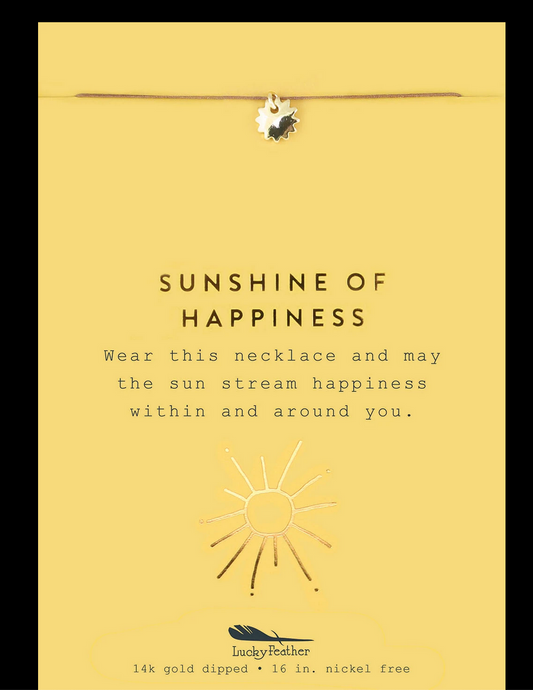 Sunshine of Happiness - Gold Sun Necklace