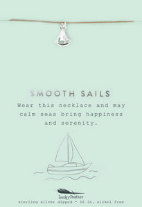 Smooth Sails - Silver Sailboat Necklace