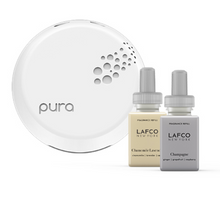 Load image into Gallery viewer, Chamomile Lavender &amp; Champagne Pura Smart Diffuser Set