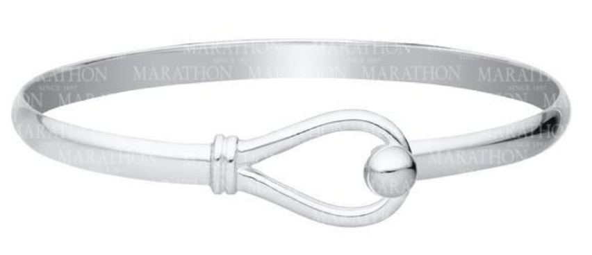 Loop & Ball Sterling Silver Bracelet - 7