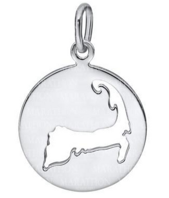 Cape Cod Round Sterling Silver Necklace 15mm