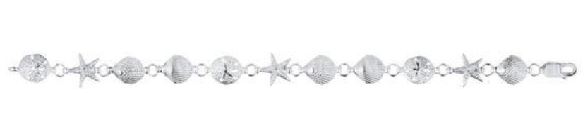 Sea Life Sterling Silver Bracelet