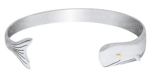 Whale Sterling Silver Bracelet - 6.5"