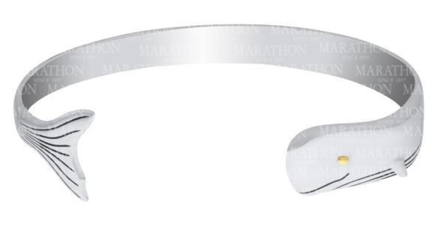 Whale Sterling Silver Bracelet - 6.5