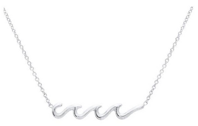 Triple Wave Sterling Silver Necklace