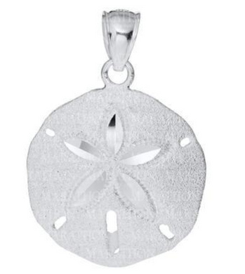 Sand Dollar Sterling Silver Necklace 18mm