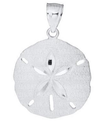 Sand Dollar Sterling Silver Necklace 21mm