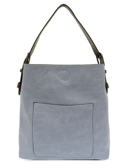 Classic Hobo Handbag - Wedgewood Blue