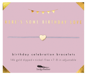Birthday Celebration Bracelet - Some Birthday Love - Gold