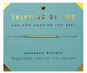 Sentiments Bracelet - Thinking of You
