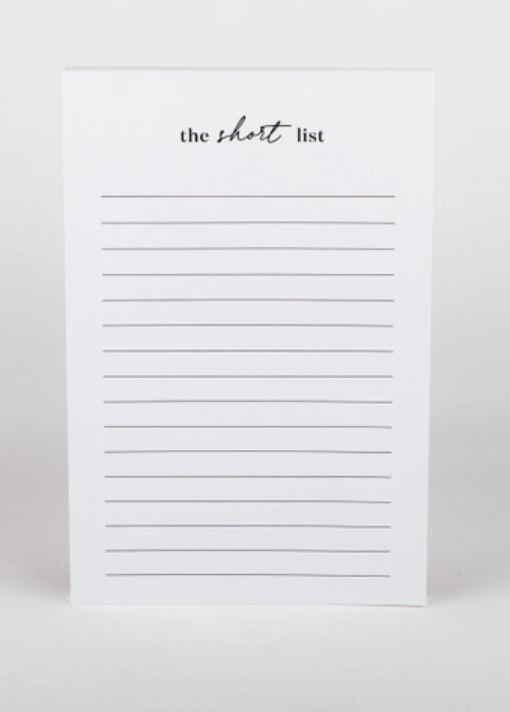 Notepad - Short List