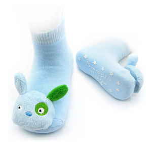 Boogie Toes Rattle Socks - Blue Puppy