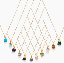 Load image into Gallery viewer, Rose Quartz Raw Cut Necklace