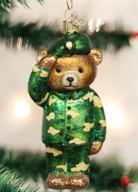 Army Bear Ornament